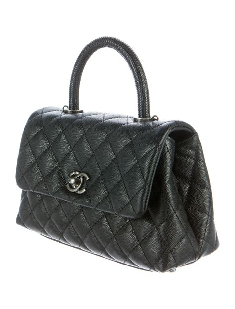 chanel coco lizard handle|chanel coco handle bag.